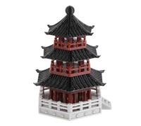 Garneck Mini Pagoda Statue Small Japanese Garden Pavilion Aquarium Ornament for Bonsai Micro Landscape Fish Tank Decoration with Detailed Realistic Design