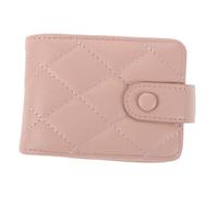Garneck Mini Quilted Cosmetic Bag with Built Mirror for Women Compact Travel Makeup Pouch for Lipstick and Essentials Stylish Pink Luxury Organizer for Purse Go Touch-ups