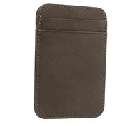 Garneck Mini Slim Card Holder for Business Cards and Ids, Deep Gray Lightweight Multi-Card Slot Protector Wallet, Travel and Driving License Case for Men