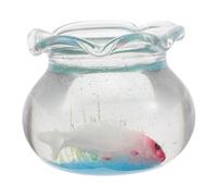 Garneck Miniature Fish Tank Figurines Realistic Carp Models for Dollhouse Decor Unique DIY Accessories for Fairy Garden and Spaces Fish Bowl Ornaments