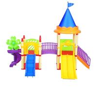 Garneck Miniature Playground Models: Mini Slide Toy for Kids - Plastic Tunnel Equipment for Dollhouse Decor - Colorful Indoor Toddler Playset - Premium Present For Children