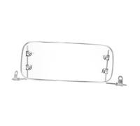 Garneck Motorcycle Front Windshield for Scooters and Mopeds Transparent Durable Wind Deflector Windscreen with Mounting Bracket Protects Against Wind Sand and Rain for Electric Bikes and
