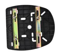 Garneck Motorcycle Rear Box Mount Base Plate with Stabilizing Strips Durable PP Material Secure Mounting Screws for Electric Motorcycle Tail Luggage Storage Easy Install Compatible with