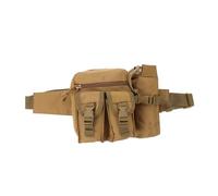 Garneck Multi Function Waist Pack Khaki Outdoor Sports Hiking Bag Durable Lightweight Storage Pouch for Medicine and Essentials