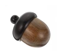 Garneck Multi Functional Wooden Nut Pendant for DIY Jewelry Craft Charms