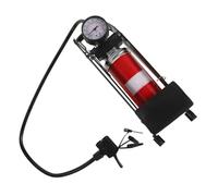 Garneck Multifunction High Pressure Tire Foot Pump for Car Motorcycle Bicycle with Skid Pedal and Built in Barometer Portable Floor Inflator for Vehicle Tires and Inflatable Equipment