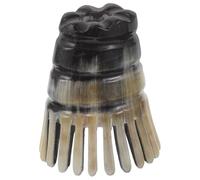 Garneck Natural Ox Horn Scalp Massager Comb with Meridian-Focused Structure and Ergonomic Design for Healthy Hair Care and Daily Use by Women and Entire Family