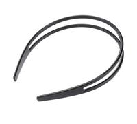 Garneck Non-slip Double-layer Teeth Headband for Women, Slim Black Hair Fixing Tool, Stylish Daily Hair Accessory Suitable for Workouts and School Use