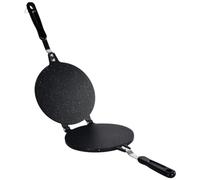 Garneck Non Stick Egg Roll Mold Pan for Household Waffle Maker Pan Design with Heat Resistant Handle Portable Baking Tool for Gas Stove and Outdoor Cooking