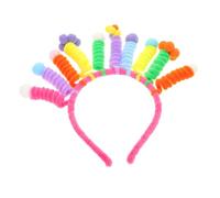 Garneck Novelty Cartoon Headband for Women and Soft Lightweight Plush Spring Twisted Stick Hairband Colorful Funny Dress Up Accessories for Carnival Party Photo Props and Costume Fun