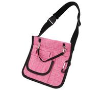 Garneck Nurse Tool Waist Pouch Oxford Lightweight Portable Medical Storage Bag for Nurses Doctors with Multi Use Crossbody and Shoulder Strap Snowflake Rose Red