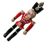 Garneck Nutcracker Christmas Brooch Pin Enamel Nutcracker Soldier Cartoon Christmas Brooches Ladies Clothing Decoration for Party Prom Scarf Coat Bag Accessory