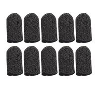 Garneck Nylon Finger Sleeves Anti-sweat Thumb Protectors for Mobile Phone Gaming 10 Pcs Lightweight with Breathable Fabric, Oil-proof and Non-slip Design for Mobile Gaming Fingers