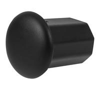 Garneck Octagonal Hockey Stick End Cover Protector, Tpe Black End Cap