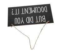 Garneck Office Decoration Listing Office Desk Decor ations for Walls Wall Art Sign But Did You Document It Sign Signs for Wall Wood Black