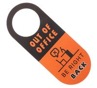 Garneck Office Door Knob Hanger Sign PVC Door Hanging Tag with Clear English Message for Privacy and Knock Reminder Suitable for Hotels Offices Hospitals and Meeting Rooms