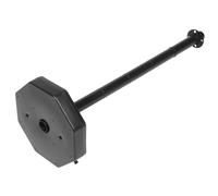Garneck Outdoor Plastic Crowd Control Barrier with Chain Stanchion Black Safety Bollards for Restaurant Supermarket Exhibition and Urban Shopping Center Security Post for People Guidance