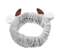 Garneck Ox Horn Spa Headband for Women Soft Elastic Skincare Hair Band for Face Washing Makeup Shower Yoga Sports Cute Cartoon Design Comfortable Fabric Versatile Hair Accessory