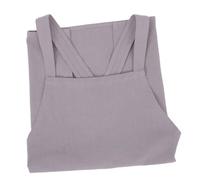 Garneck Painting Apron No Tie Design for Art Projects Cotton Linen Easy to Wear Apron for Creative Bonding and Family Activities Gray