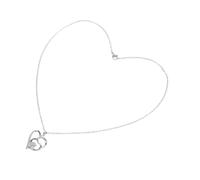 Garneck Pet Paw Print Heart Necklace Delicate Paw Print Pendant for Pet Lovers for Moms and Women Heartfelt Memorial Jewelry for Dogs and Cats