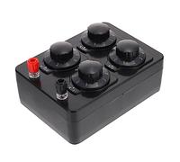Garneck Physical Electrical Adjustment Variable Resistance Box Ohm Experiment Resistor Substitution Box for Physics Education and Electrical Measurement