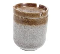 Garneck Piece Ceramic Tabletop Funnel or Easy Decorative Clean Design Japanese Ashtray, Vintage Windproof Ashtrays for Home Garden Restaurant Use