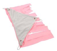 Garneck Pink Cloth Corner Pet Cage Hideaway with Forest Hut Shape, Machine Washable and Climbing Feature, Small Animal Hideout for Hamsters and Guinea Pigs in Home Cages