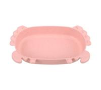 Garneck Pink Crab-themed Plastic Bird Bath inside Cage Easy Cleaning with Antislip Bottom Suitable for Pet Birds and Parakeets for Parakeet Bathing