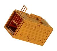 Garneck Plastic Bird Cage for Parrots and Small Birds with Easy Assembly and Breathable Design and Cleaning Brown Parrot Feeding House