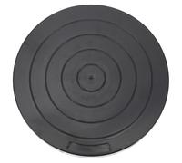 Garneck Plastic Clay Turntable with Rotating Bearing and Anti-slip Lines for Smooth Flexible Rotation, 18cm round Swivel Plate for Clay Design and Pottery Crafts