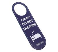 Garneck Please Make Up Do Not Disturb Sign Double-sided PU Leather Hotel Door Knob Hanger Guest Privacy Reminder for Hotels and Guesthouses