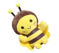 Garneck Plush Bee Keychain Charm Fluffy Backpack Pendant Soft Plush Key Ring Accessory for Women