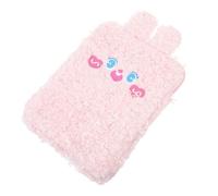Garneck Plush Cartoon Style Tablet Bag with Pink Heart Bunny Design Universal 9.7-11 Inch Tablet Sleeve Soft for Travel and Daily Use