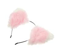 Garneck Plush Cat Ear Hairband Lightweight Frame Soft Furry Performance Hair Accessory for Cosplay Birthday Carnival Party Celebration