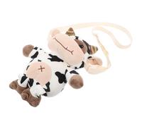 Garneck Plush Cow Backpack for Women and Girls, Soft Plush Material with Comfortable Shoulder Straps, Multi-purpose Travel and Casual Use Bag, Cute Cartoon Cow Shape Design Random Color Random Style