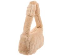 Garneck Plush Shoulder Bag Brown Fashionable Women Handbag