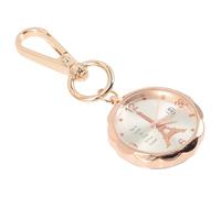 Garneck Pocket Watch and Multi-Function Key Chain Glass and Alloy Material with Clip-on Design Vintage Easy-to-Read Arabic Numerals Nurse for Occasions and Outdoor Use