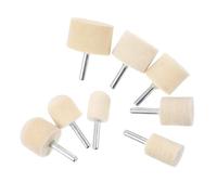 Garneck Polishing Buffing Wheel Kit Energy-saving Polisher Nail Drill Bits 8pcs with Wool Felt Material to Shine Nail Surface, Metal and Felt Design for Manicure and Pedicure