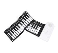 Garneck Portable 49-Key Roll-up Keyboard Piano Silicone Foldable Electronic Piano for Beginners Lightweight Travel Design Built-in Speakers