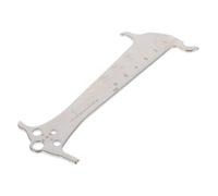Garneck Portable Bike Chain Wear Indicator Gauge Cycling Tool Measurement for Accurate Chain Wear Testing Silver Bike Maintenance Accessory