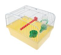 Garneck Portable Bird Cage with Food Tray Water Dispenser Perch Spacious Bird Carrier for Parrots Lovebirds Animals for Travel Outdoor Use Random Color