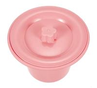 Garneck Portable Covered Chamber Pot with Lid for Adults and Children, Thickened Plastic Urinal Bedpan, Home and Hospital Use, Pink Plum Blossom Design, Suitable for Disabled and Elderly Care