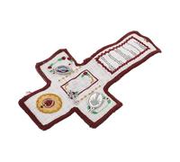 Garneck Portable Cross Shape Prayer Mat Pocket Praying Blanket White Folding Prayer Rug Compact Devotional Mat for Daily Christian Worship and Christmas