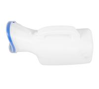 Garneck Portable Female Urinal with Lid White Plastic for Travel Camping