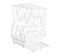 Garneck Portable Iron Bird Cage for Pearl Jade Finches Painted Eyebrow Birds Metal Construction Comfortable Travel Carrier for Pets Stylish Design for Home and Outdoor Use