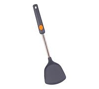 Garneck Portable Multi-Function Silicone Spatula for Cooking and Frying Heat Resistant Non-Stick Wok Turner Safe Kitchen Utensil with Hanging for Home Restaurant and Hotel Use