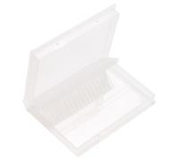 Garneck Portable Nail Drill Bits Storage Box with 20 Holes Dustproof Flip Lid Nail Bit Holder Case for Salon and Travel Multi-Hole Container