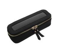 Garneck Portable PU Travel Makeup Case Large Capacity Toiletry Organizer Bag with Zipper Spacious Cosmetic Brush Holder for Skincare and Makeup Storage and Easy to Clean for Women