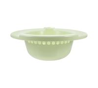 Garneck Portable Sitz Bath Basin for Toilet Seat, Plastic Soaking Bowl with Lid, Nordic Green, Postpartum and Elderly Care, Suitable for Bathroom Hip Bath and Personal Hygiene
