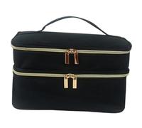 Garneck Portable Storage Box for Sewing Kit and Makeup Pouches Lightweight Makeup Storage Pouch Zipper for Handheld Use for Travel and Home Organization of Cosmetics and Sundries